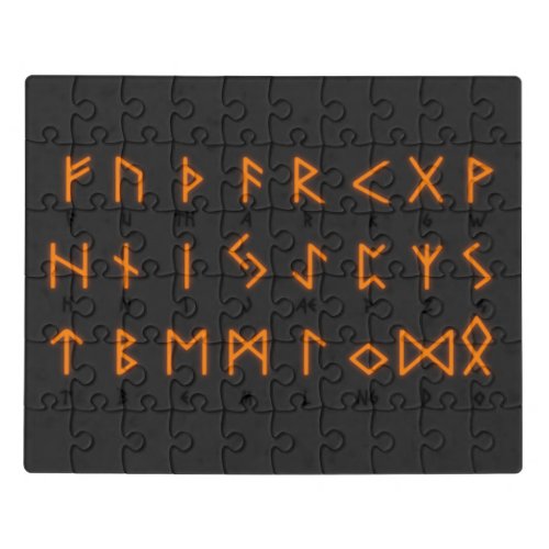 Viking Runic Alphabet Jigsaw Puzzle