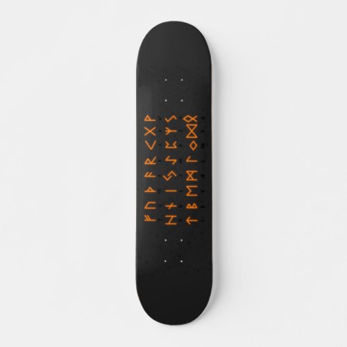 Viking Runic Alphabet  Skateboard