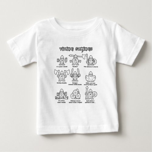 Viking Sayings Baby T_Shirt