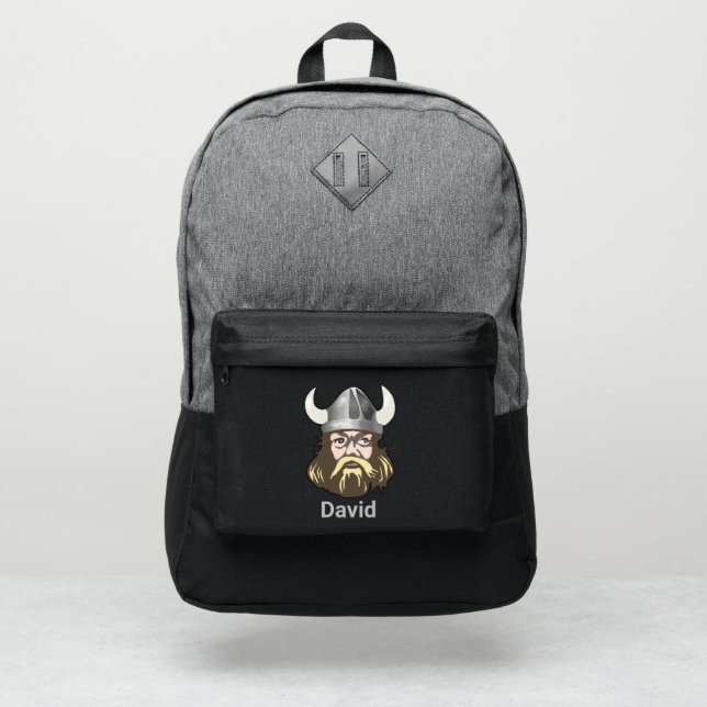 Viking School Mascot Personalized Port Authority® Backpack (Front)