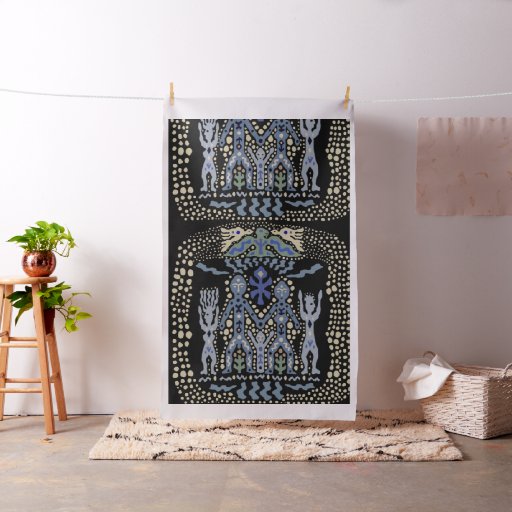 Viking Shaman Family Tribe Fabric