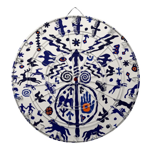 Viking Shaman Ritual Talisman Dart Board (Front)