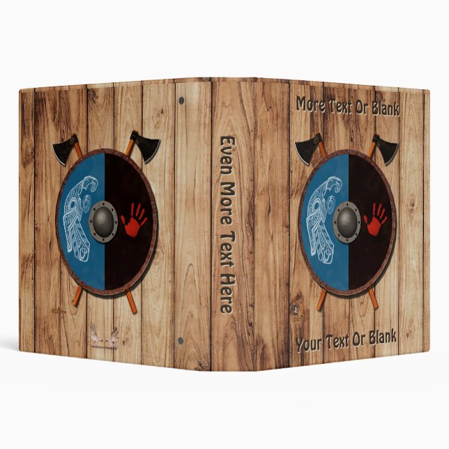 Viking Shield and Axes 3 Ring Binder (Background)