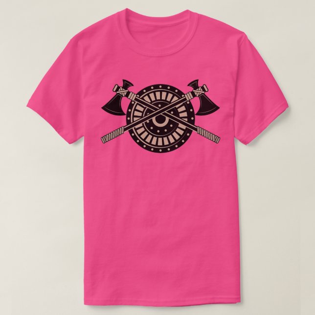 Viking shield and axes 3 T-Shirt (Design Front)