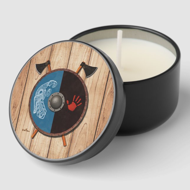 Viking Shield and Axes Mini Candle Favors (Corner)