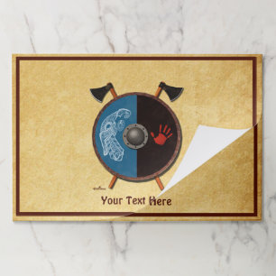 Viking Shield and Axes Paper Pad