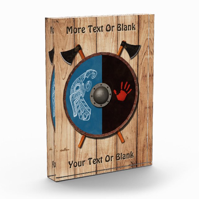 Viking Shield and Axes Photo Block (Left)