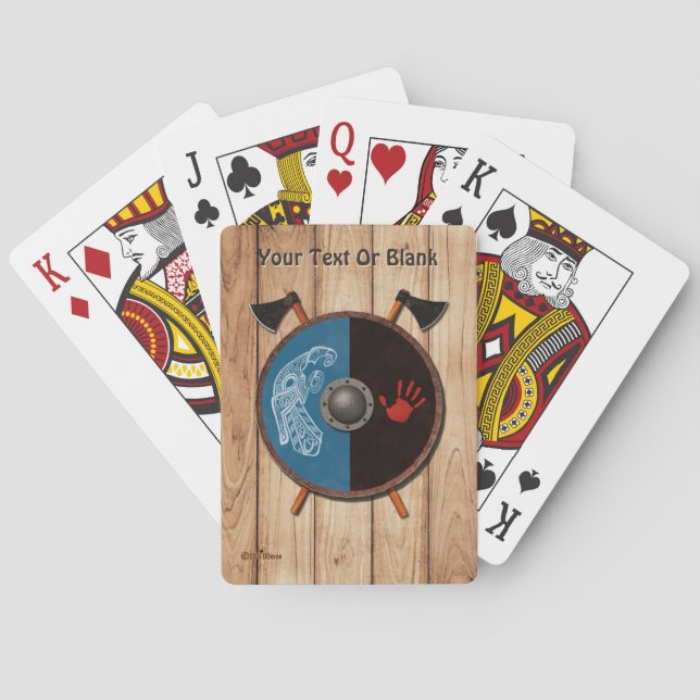 Viking Shield and Axes Poker Cards (Back)