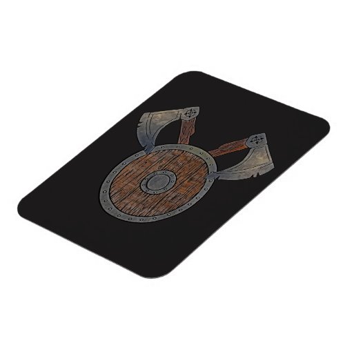 Viking Shield  Axes Flexible Photo Magnet