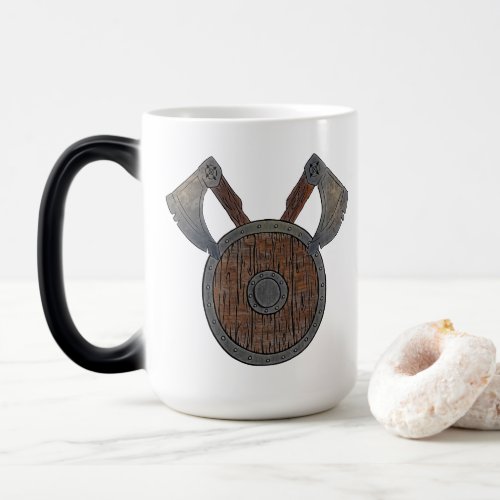 Viking Shield  Axes Morphing Mug