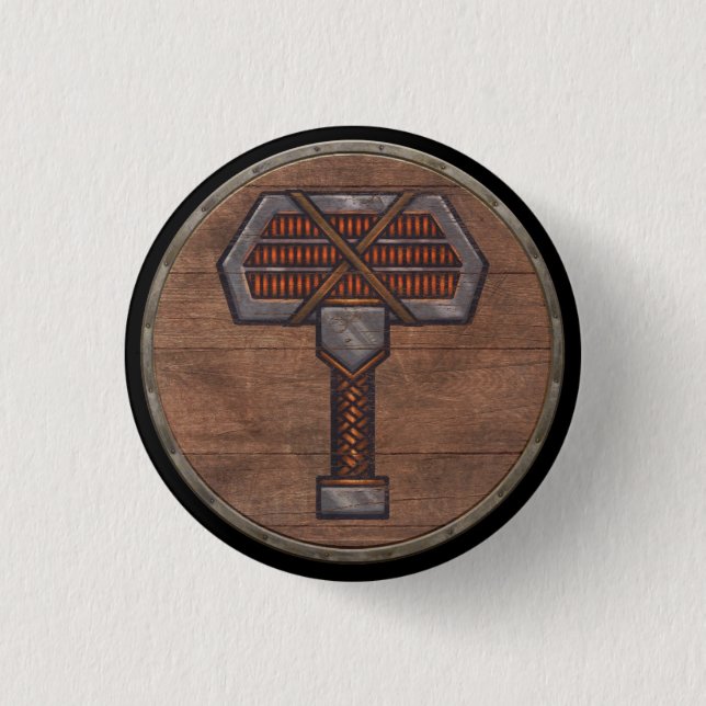 Viking Shield Button - (Front)