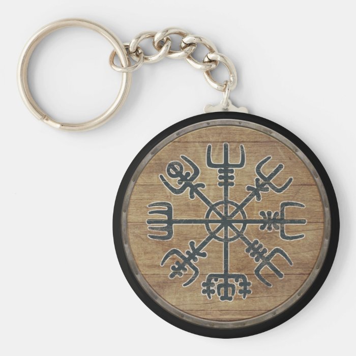 Viking Shield Keychain   Vegvisir