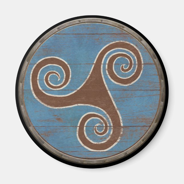 Viking Shield Magnet - Triskele (Front)