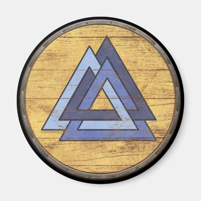Viking Shield Magnet - Valknut (Front)