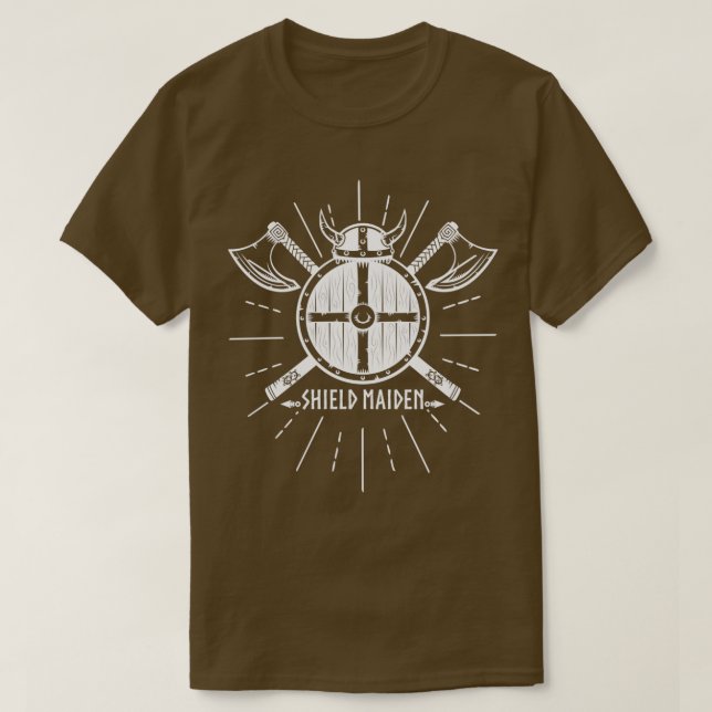 Viking Shield Maiden T-Shirt (Design Front)