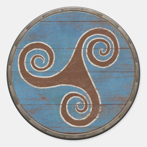 Viking Shield Sticker _ Triskele