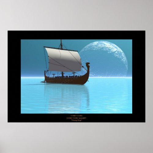 VIKING SHIP 2 PRINT