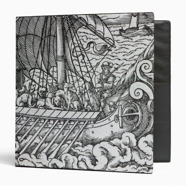 Viking Ship 3 Ring Binder (Front/Inside)