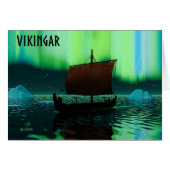 Viking Ship And Northern Lights (Front Horizontal)