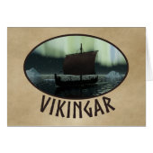 Viking Ship And Northern Lights (Front Horizontal)