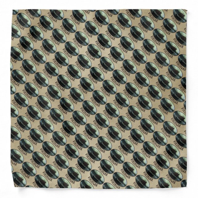 Viking Ship And Northern Lights Bandana (Front)
