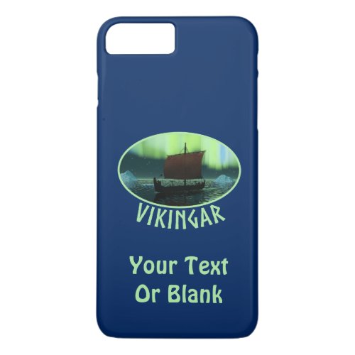Viking Ship And Northern Lights iPhone 8 Plus7 Plus Case
