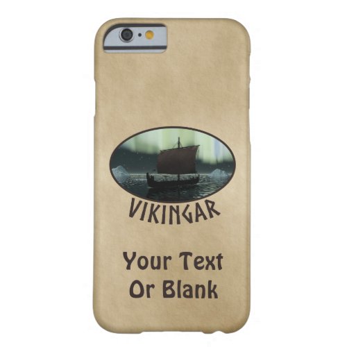 Viking Ship And Northern Lights Barely There iPhone 6 Case