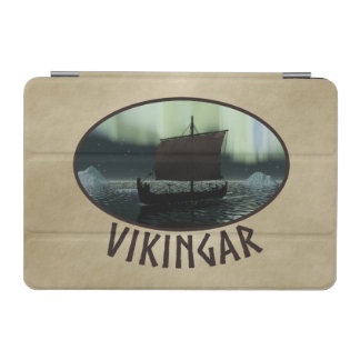 Viking Ship And Northern Lights iPad Mini Cover