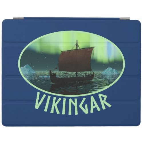 Viking Ship And Northern Lights iPad Smart Cover