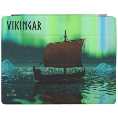 Viking Ship And Northern Lights iPad Smart Cover