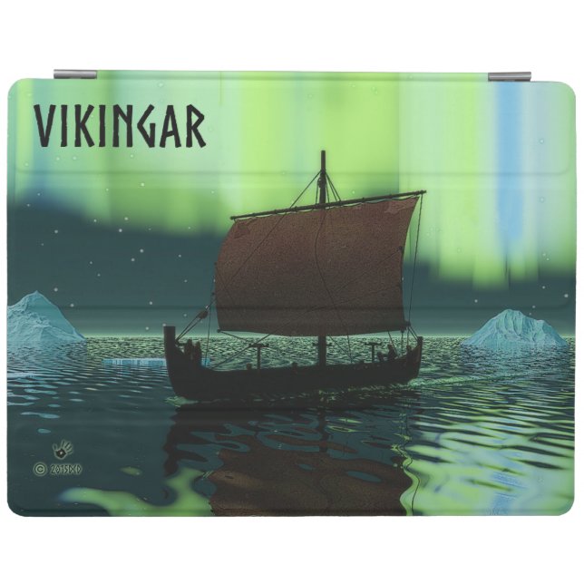 Viking Ship And Northern Lights iPad Smart Cover (Horizontal)