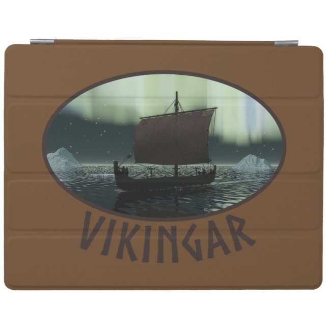 Viking Ship And Northern Lights iPad Smart Cover (Horizontal)