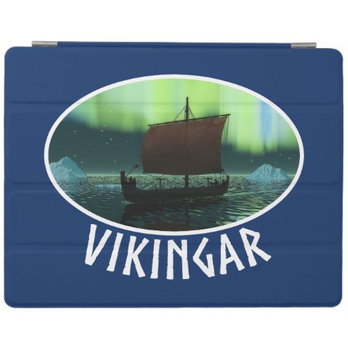 Viking Ship And Northern Lights iPad Smart Cover