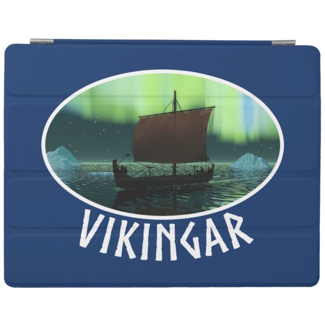 Viking Ship And Northern Lights iPad Smart Cover (Horizontal)