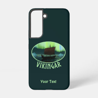 Viking Ship And Northern Lights Samsung Galaxy S22 Case