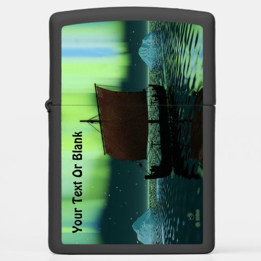 Viking Ship And Northern Lights Zippo Lighter Zazzle