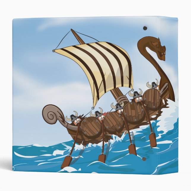 Viking Ship Binder (Back/Spine)