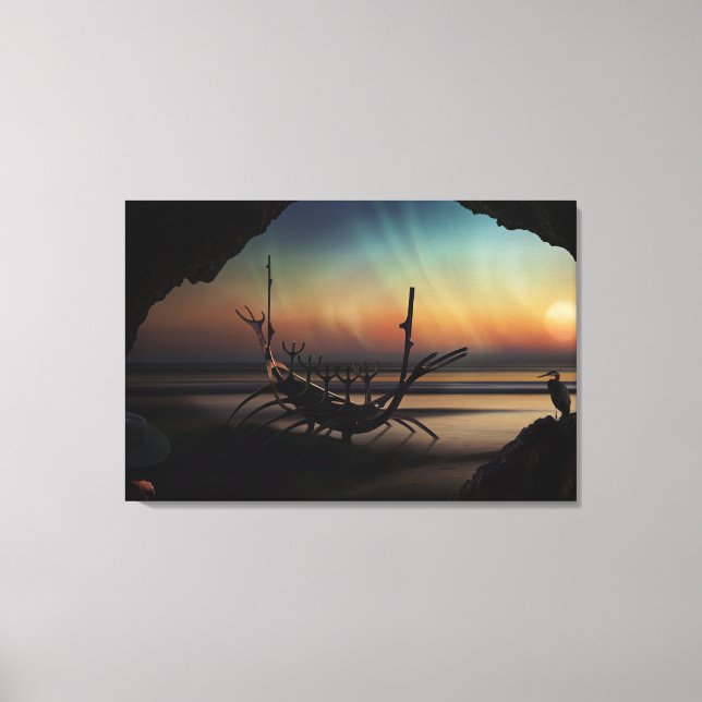 Viking Ship Canvas Print (Front)