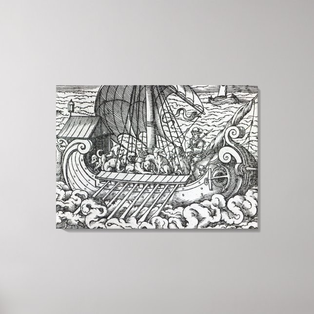 Viking Ship Canvas Print (Front)