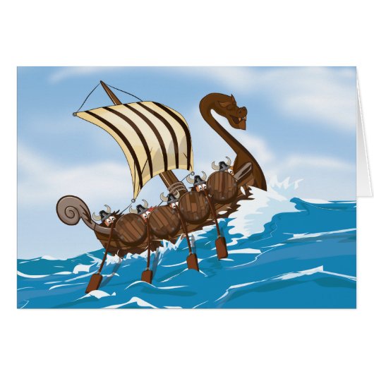 Viking Ship Cards (Front Horizontal)