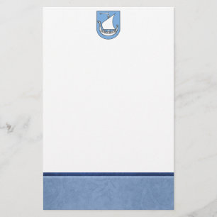 Viking Ship Coat of Arms Stationery