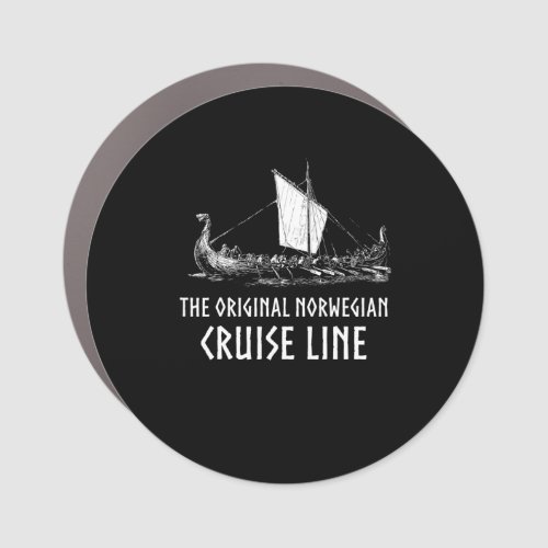 Viking Ship Cruise Line Odin And Valhalla Car Magnet