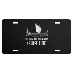 Viking Ship Cruise Line Odin And Valhalla License Plate