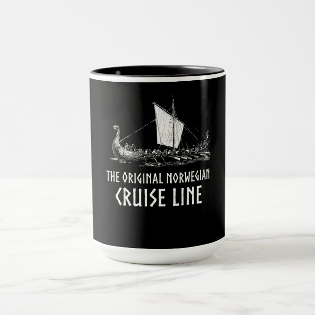 Viking Ship Cruise Line Odin And Valhalla Mug (Center)