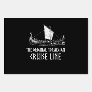 Viking Ship Cruise Line Odin And Valhalla Sign