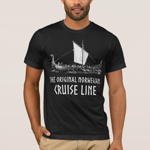 Viking Ship Cruise Line Odin And Valhalla T_Shirt