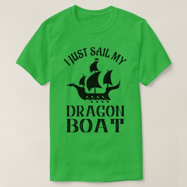 Viking Ship Dragon Boat T-Shirt (Design Front)