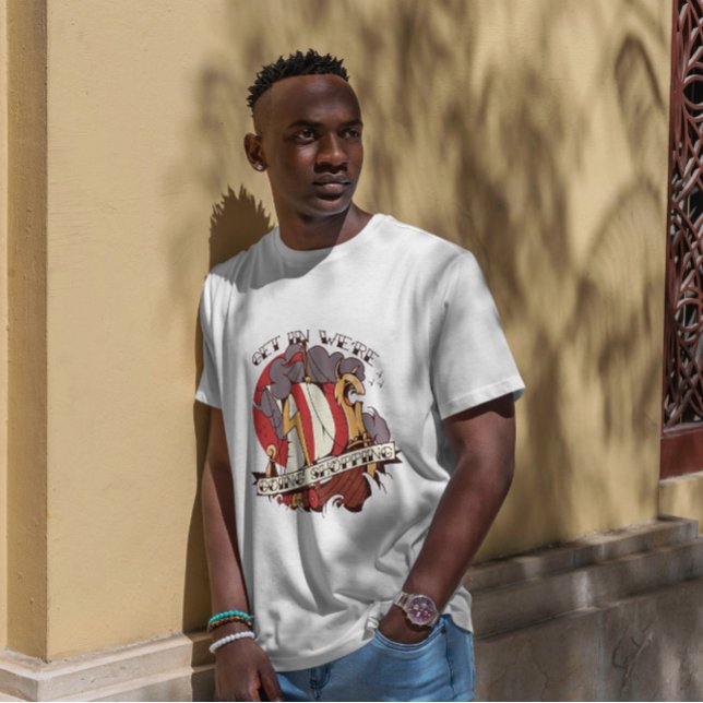 Viking Ship Funny Shopping Quote T-Shirt (Creator Uploaded)