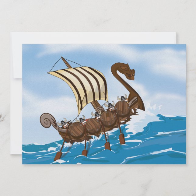 Viking Ship Invitation (Front)