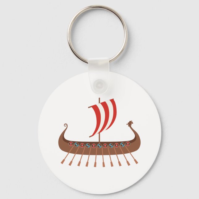 Viking Ship Keychain (Front)